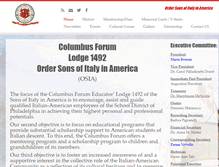 Tablet Screenshot of columbusforum.org